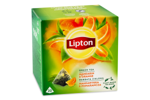 Чай Lipton Mandarine&Orange зелений ароматизований 20 шт. (5063270108376)